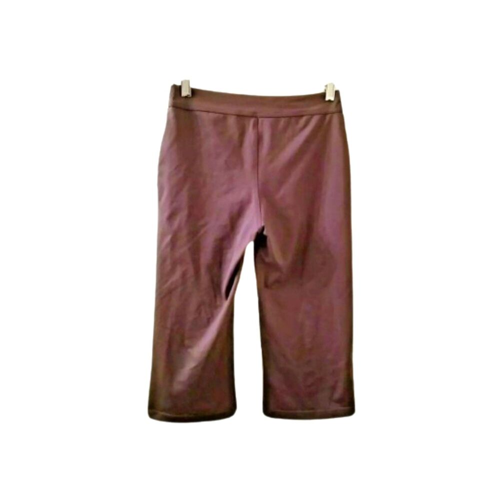 ANATOMIE Athletic Set Tank Capri Leggings Sz Small Brown Turquoise Trim Yoga - Picture 9 of 9